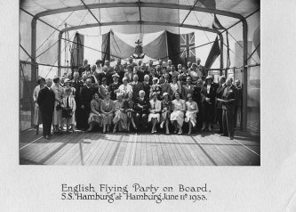 English flying party on board SS Hamburg 11 Jun 1933 [0789-0002]
