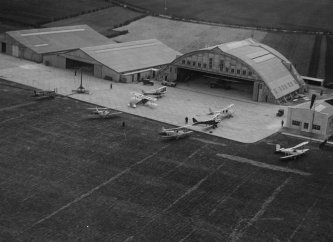 Stag Lane 1926 Service Hangar from north [0751-0085]