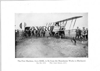 Avro 504K flew Manchester-Blackpool 9 May 1919 [0751-0163]