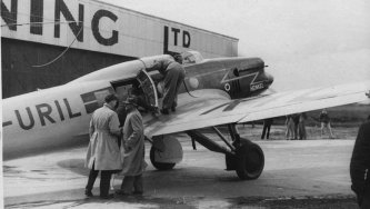 D-URIL Heinkel at Ratcliffe in 1935 [0751-0017]