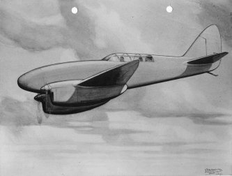 MacRobertson Race 1934 DH Comet sketch [0822-0018]
